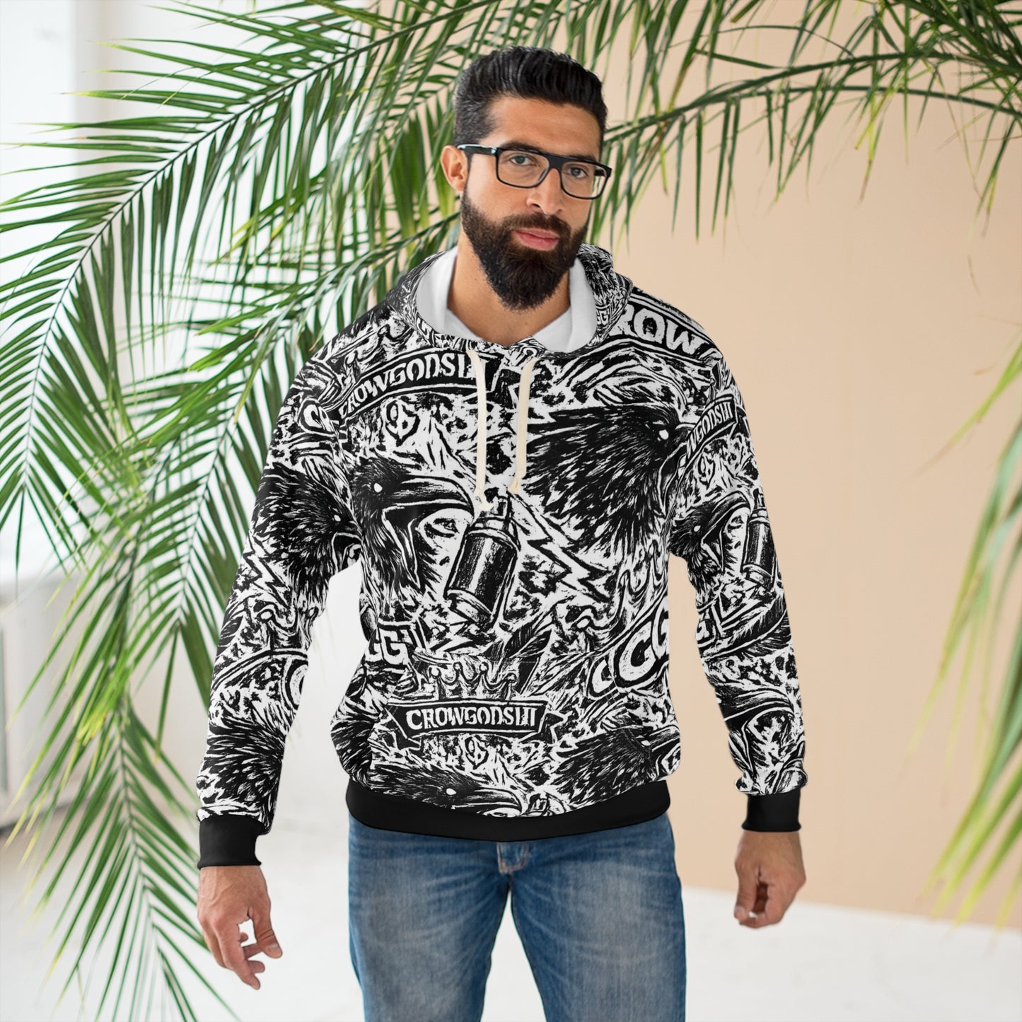 Crowgodshi Urban Crow Pullover Hoodie