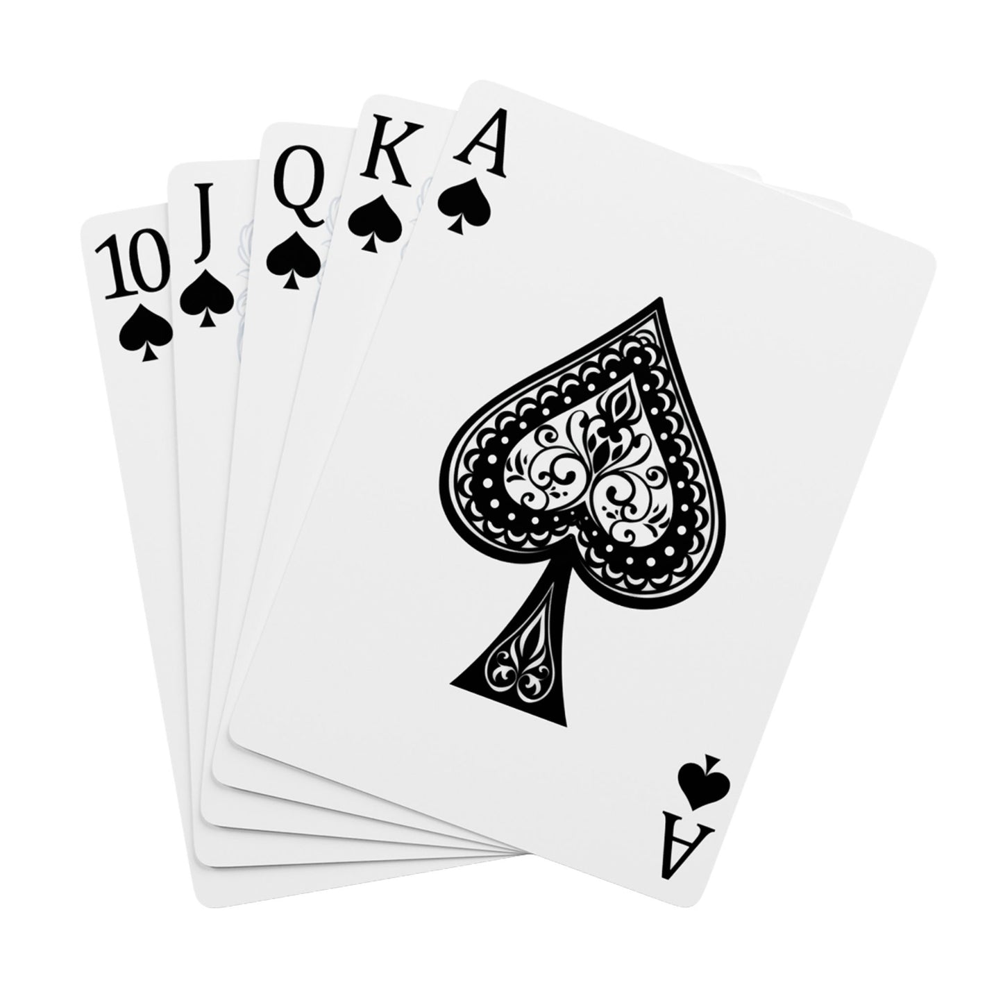 Premium Poker Playing Cards - Crowgodshi Edition with Elegant Spade Design