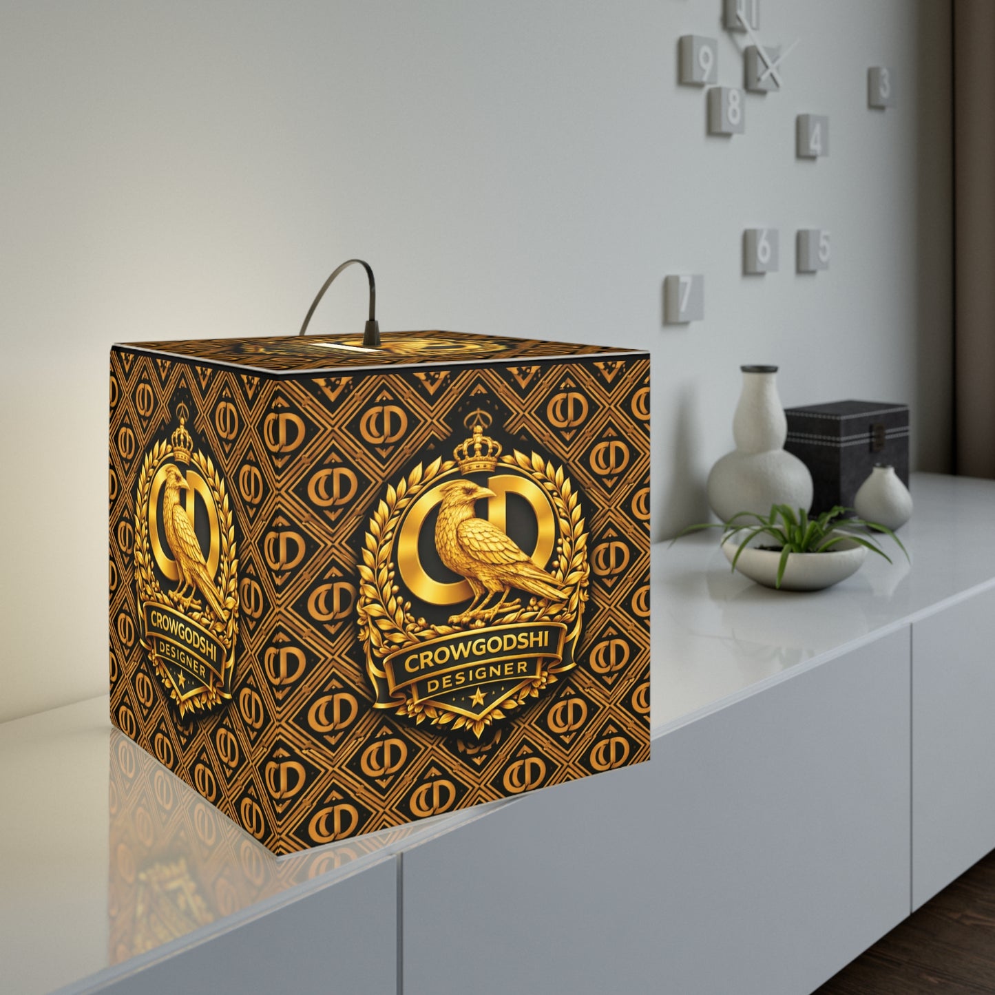 Crowgodshi Designer Cube Lamp