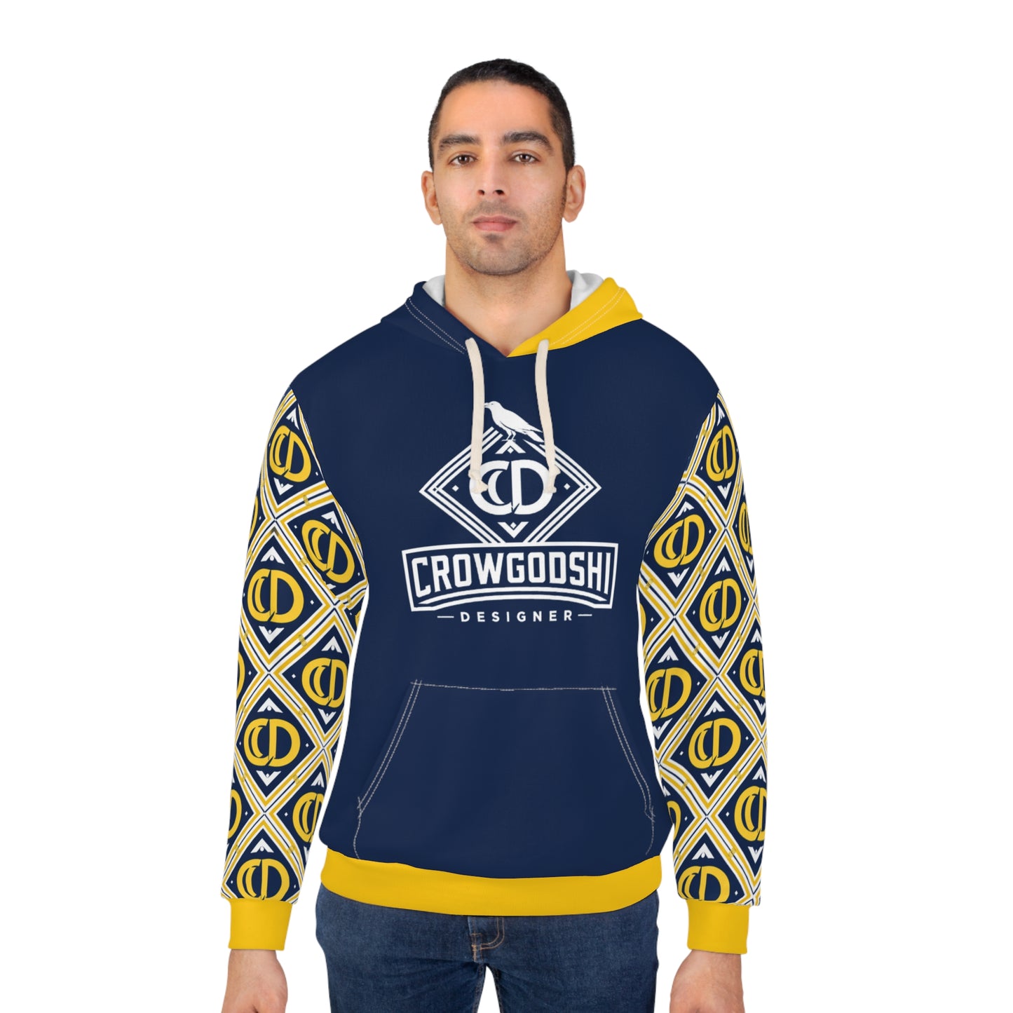 Crowgodshi Designer Signature Crest Hoodie