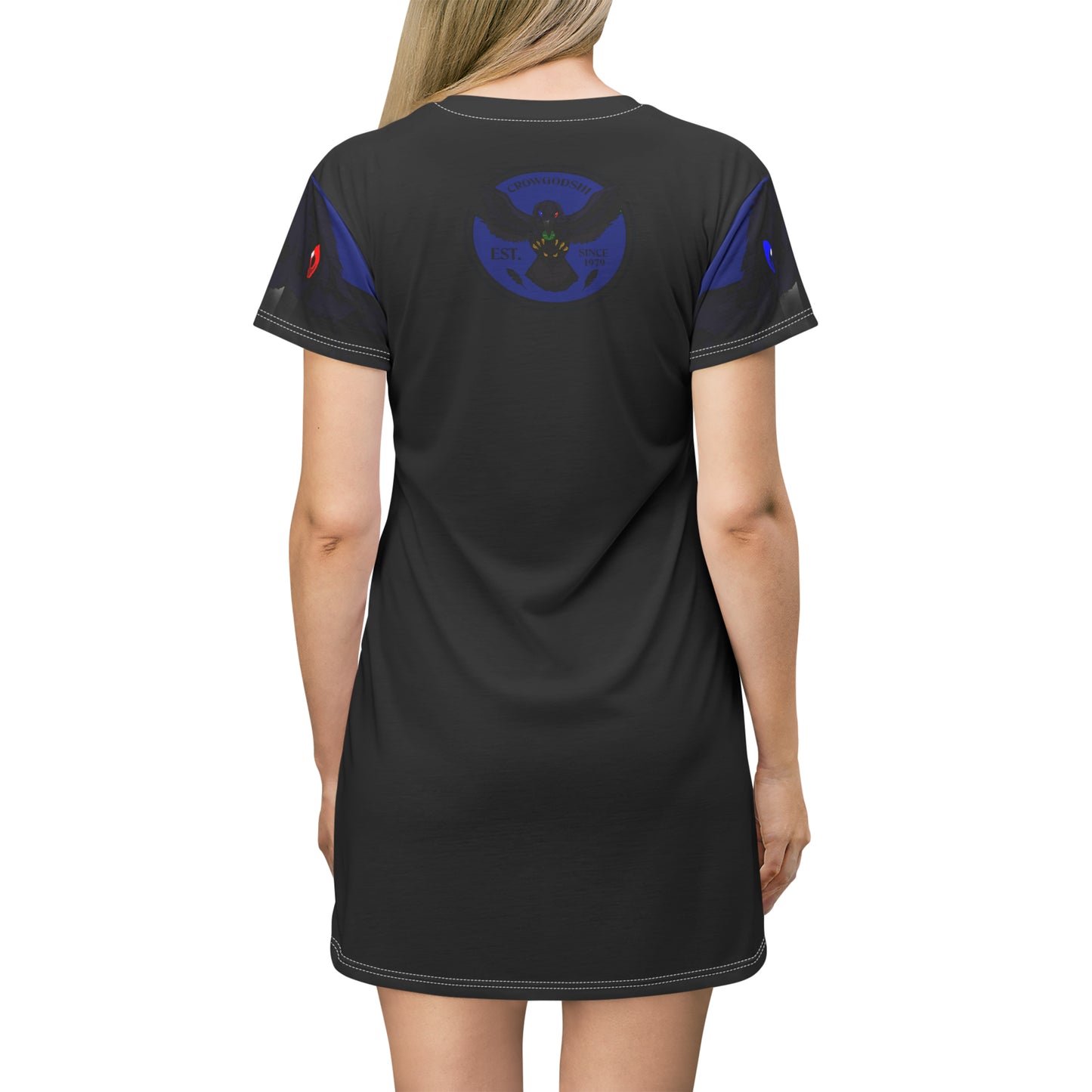Crowgodshi First Generation T-Shirt Dress, DUKE BLUE LOGO