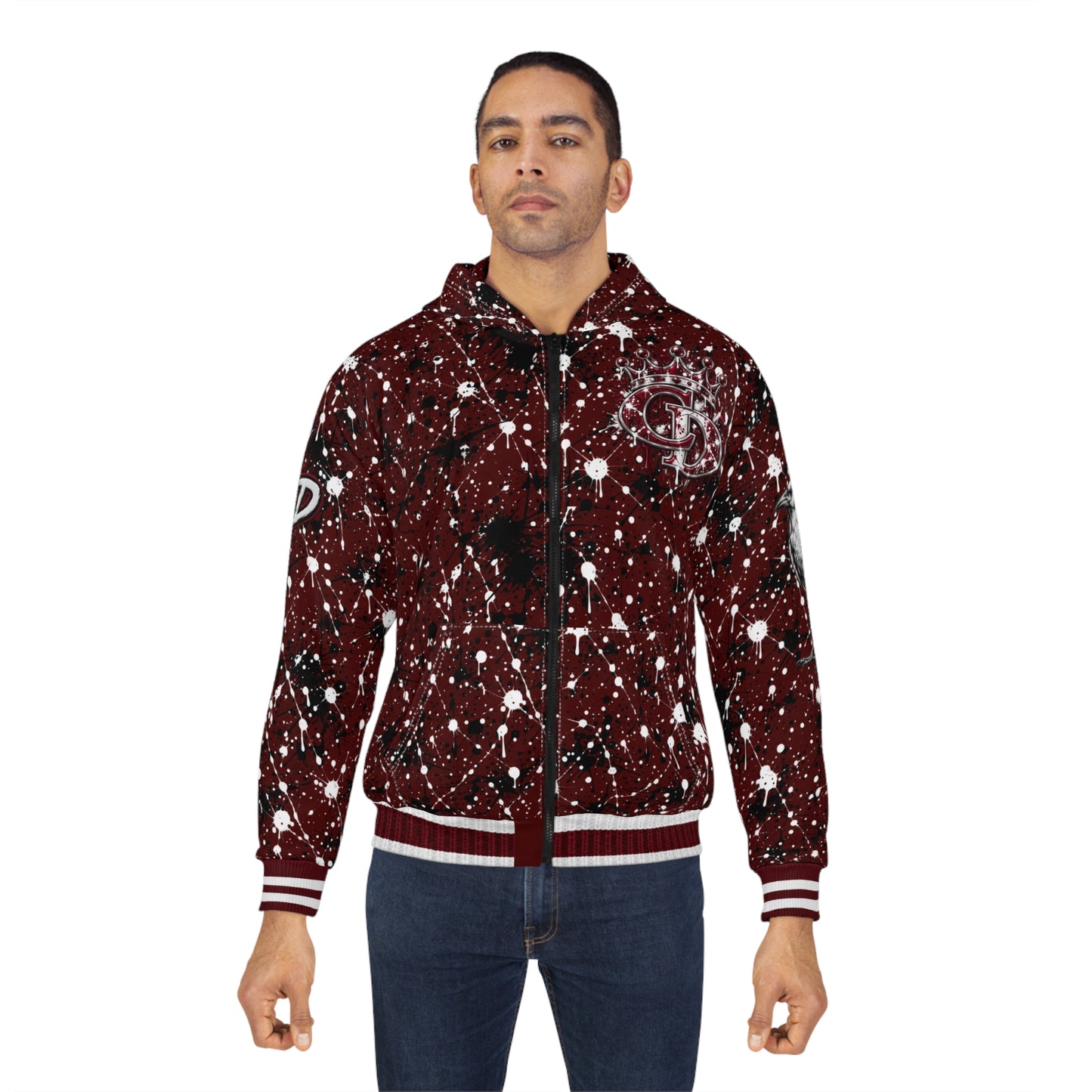 Crowgodshi Designer Zip Hoodie