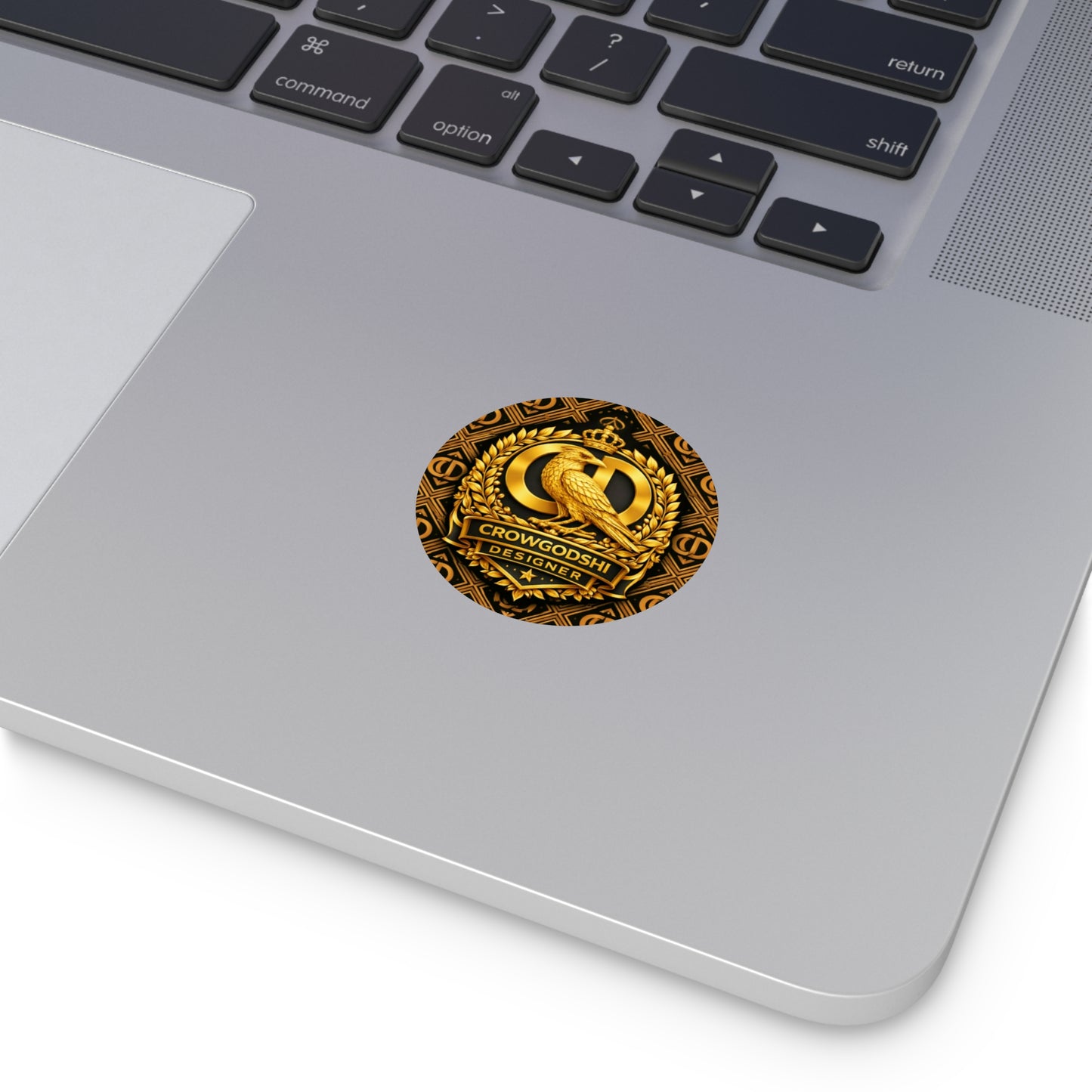 Crowgodshi Designer Round Vinyl Sticker