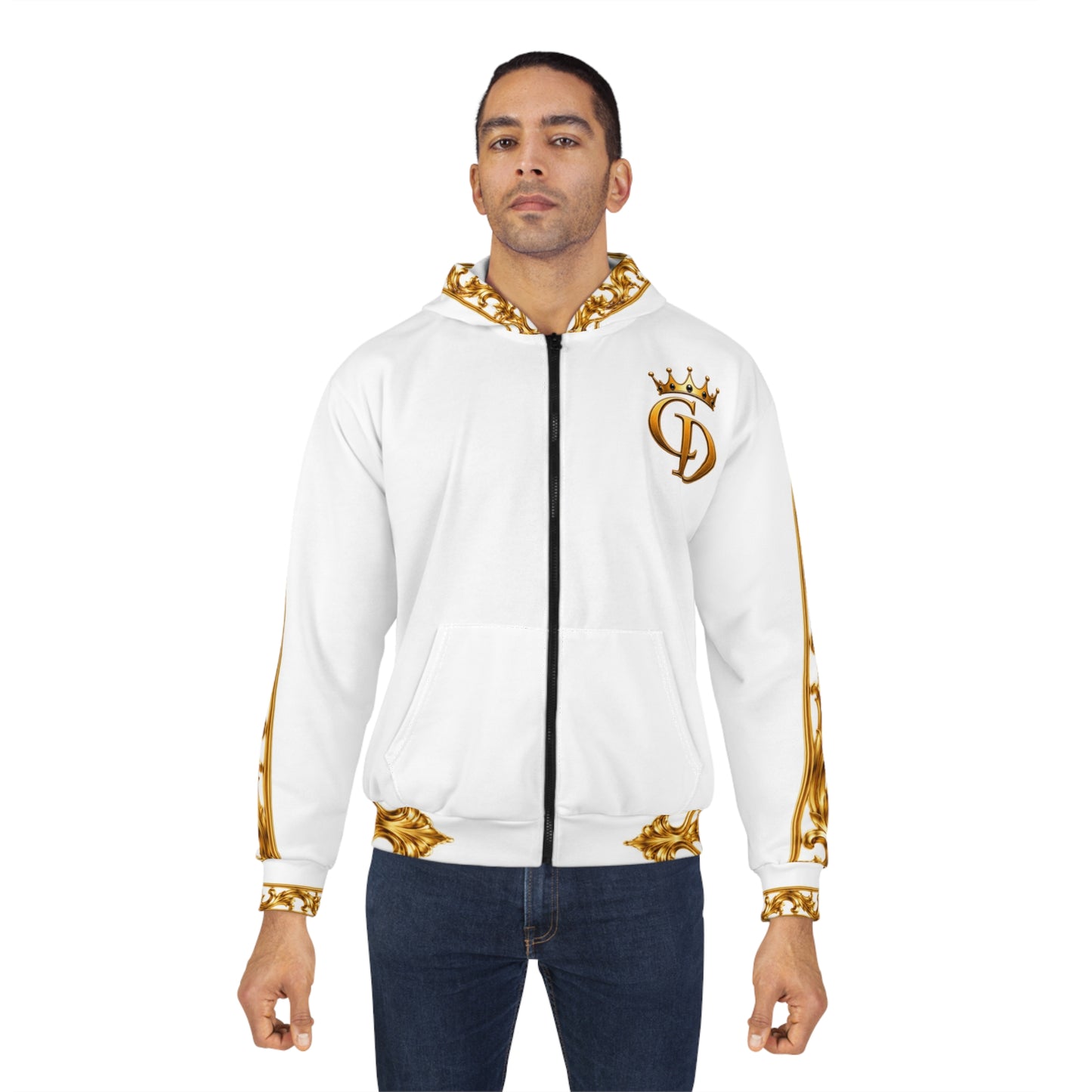 Crowgodshi Designer Zip Hoodie