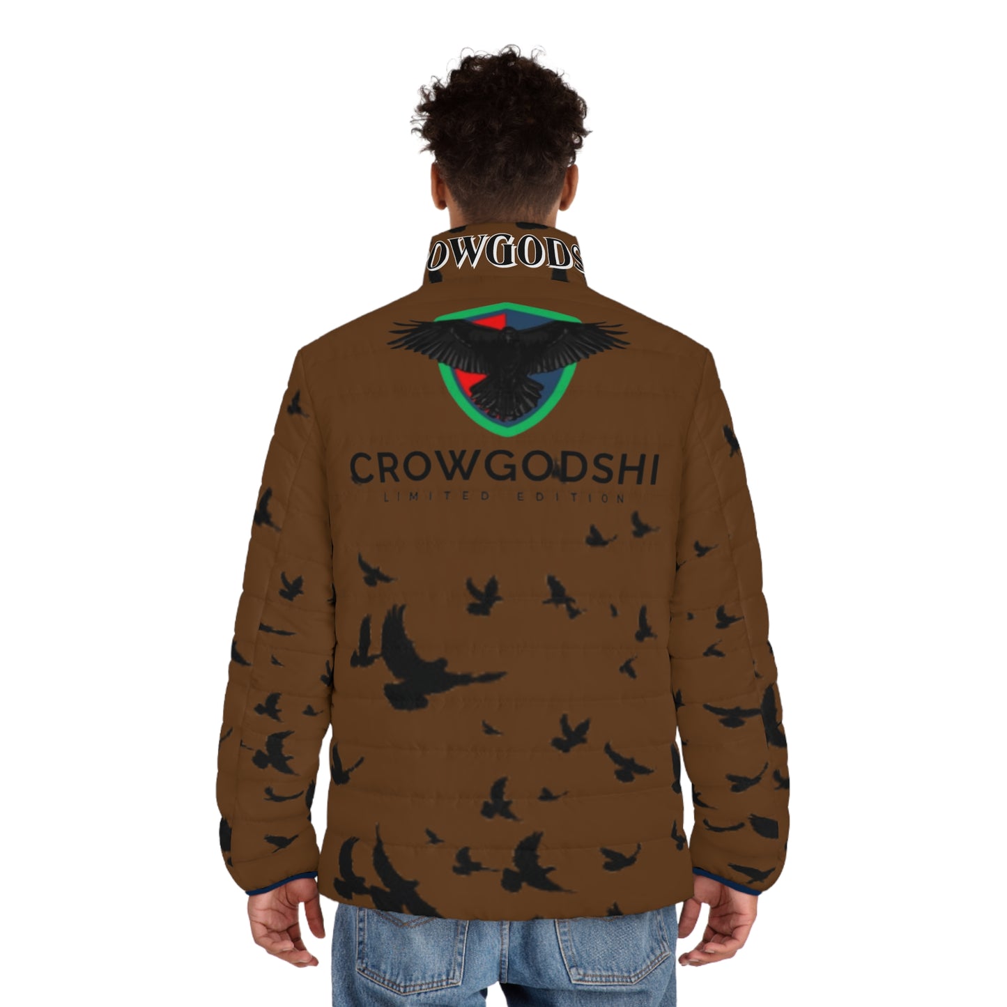 Crowgodshi Limited Edition Men's Puffer Jacket (BROWN)