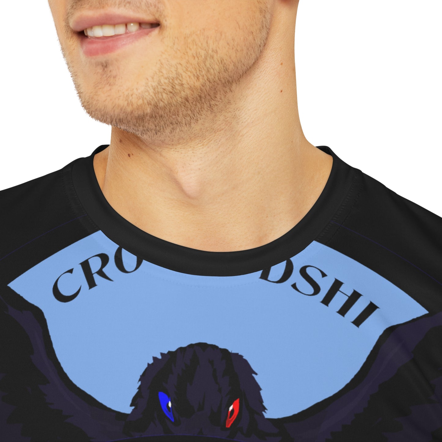 Special Edition Crowgodshi Designer T-shirt, CAROLINA BLUE LOGO