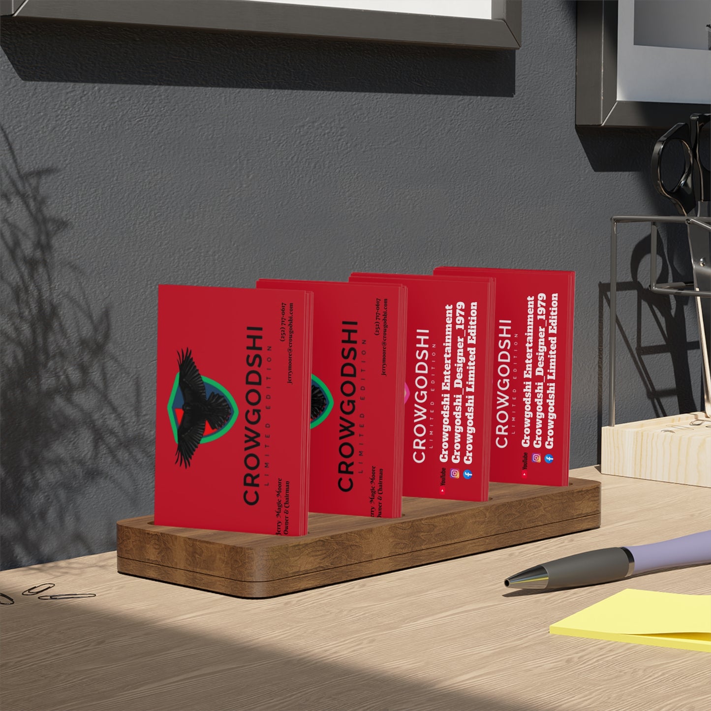 Crowgodshi Entertaiment Business Cards, 100pcs
