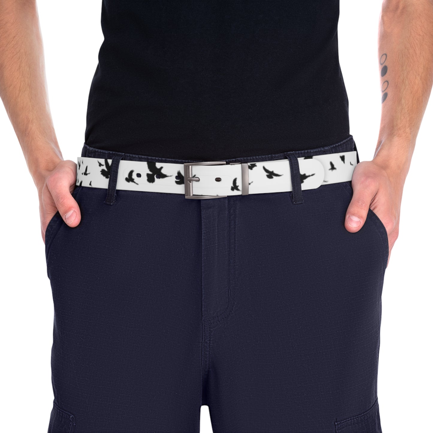 Stylish Bird Pattern Belt for Casual and Outdoor Wear