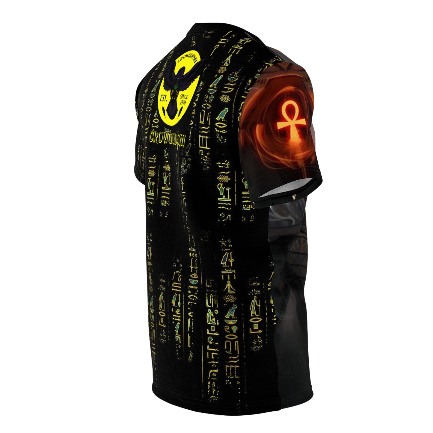 Crowgodshi Designer Anubis & Hieroglyphs Edition T-Shirt