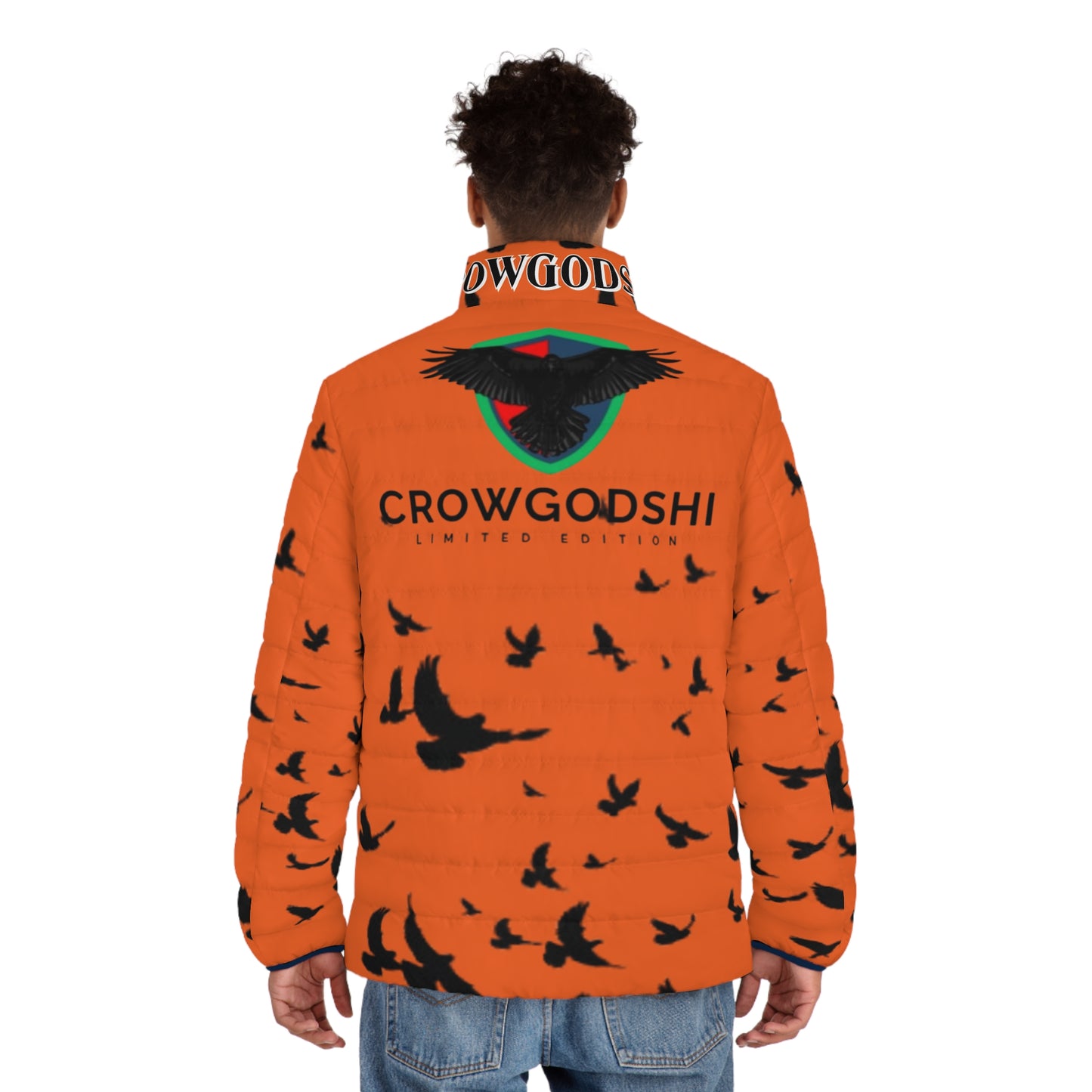 Crowgodshi Limited Edition Men's Puffer Jacket (ORANGE)