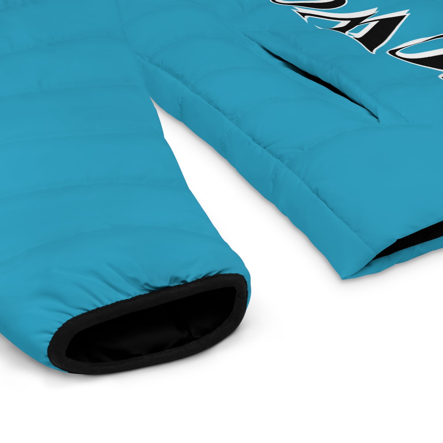 Men's CROWGODSHI Puffer Jacket, AQUA BLUE