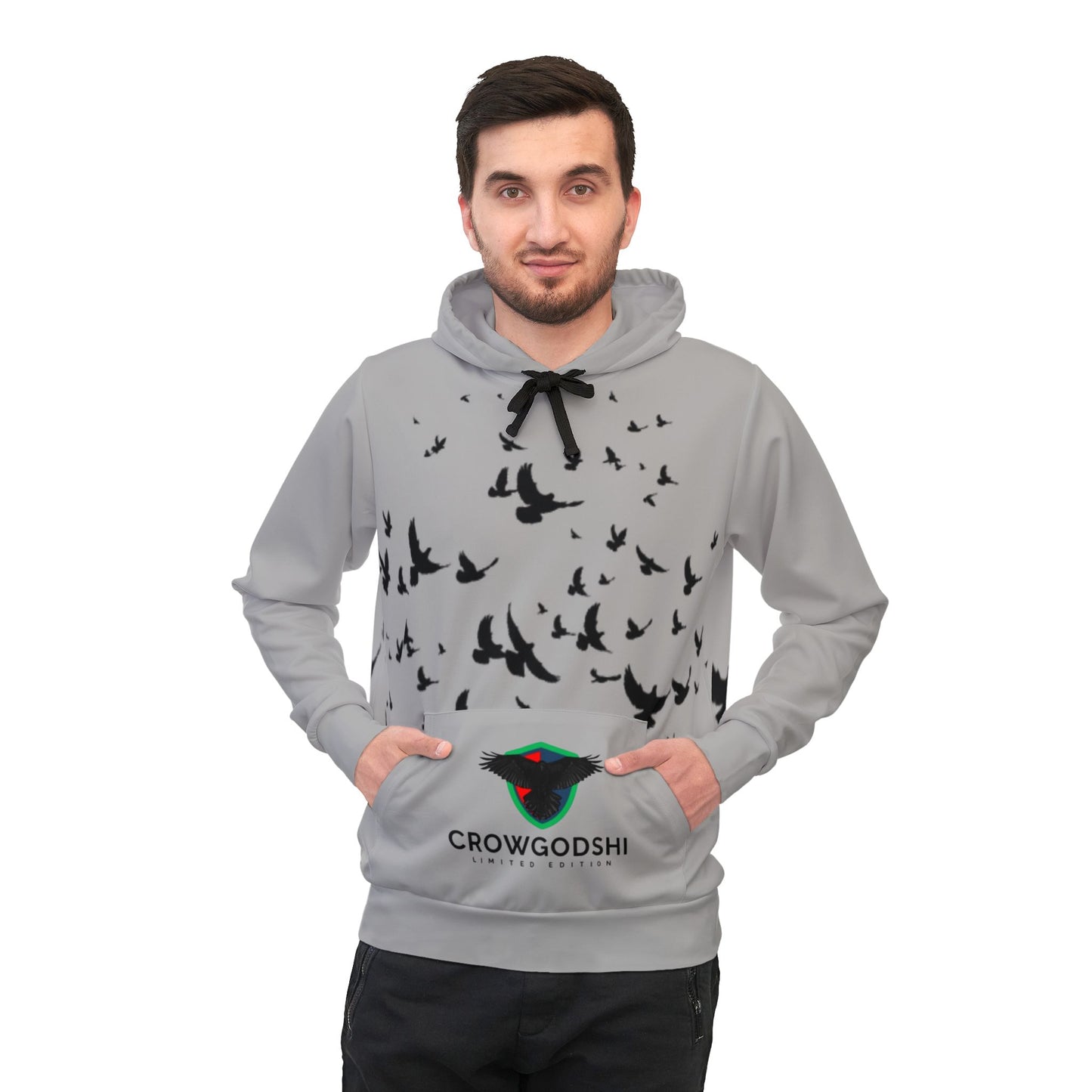 Crowgodshi Limited Edition Athletic Hoodie V2 (Light Grey)