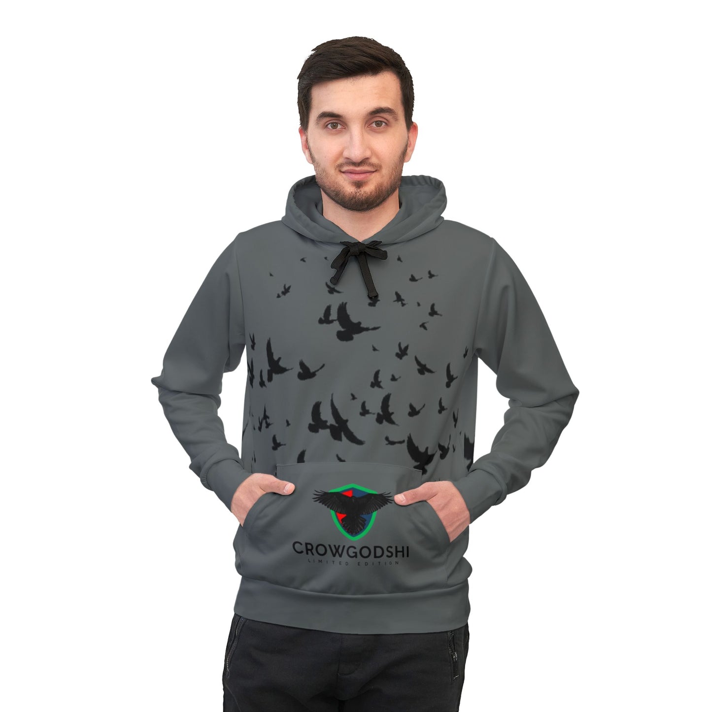 Crowgodshi Limited Edition Athletic Hoodie V2 (CHARCOAL)