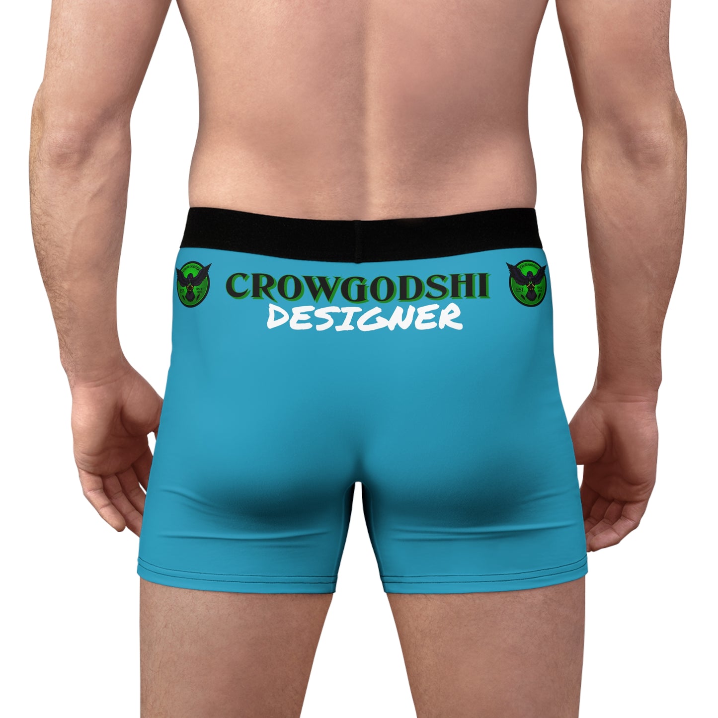Men's Aqua Blue CD Est.1979 Boxer Briefs