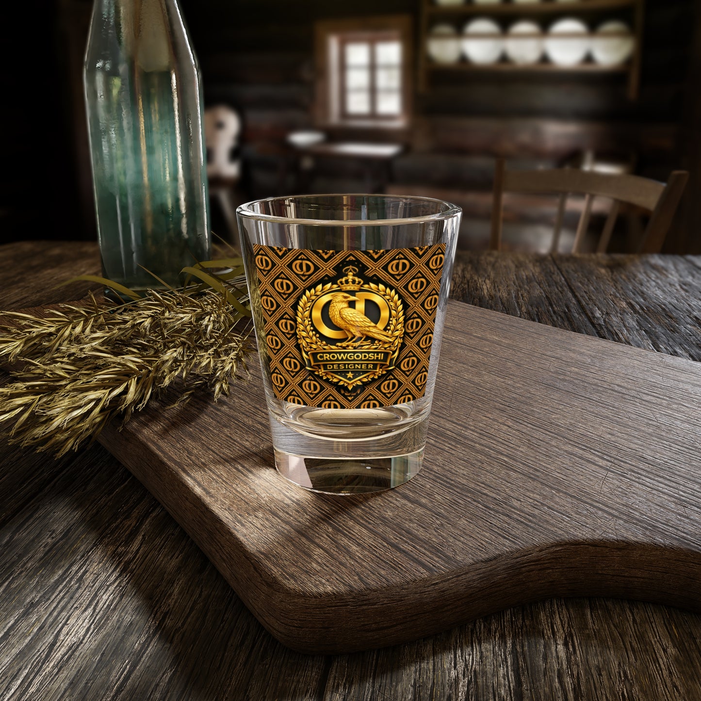 Crowgodshi Designer Shot Glass — 1.5oz Luxury Barware