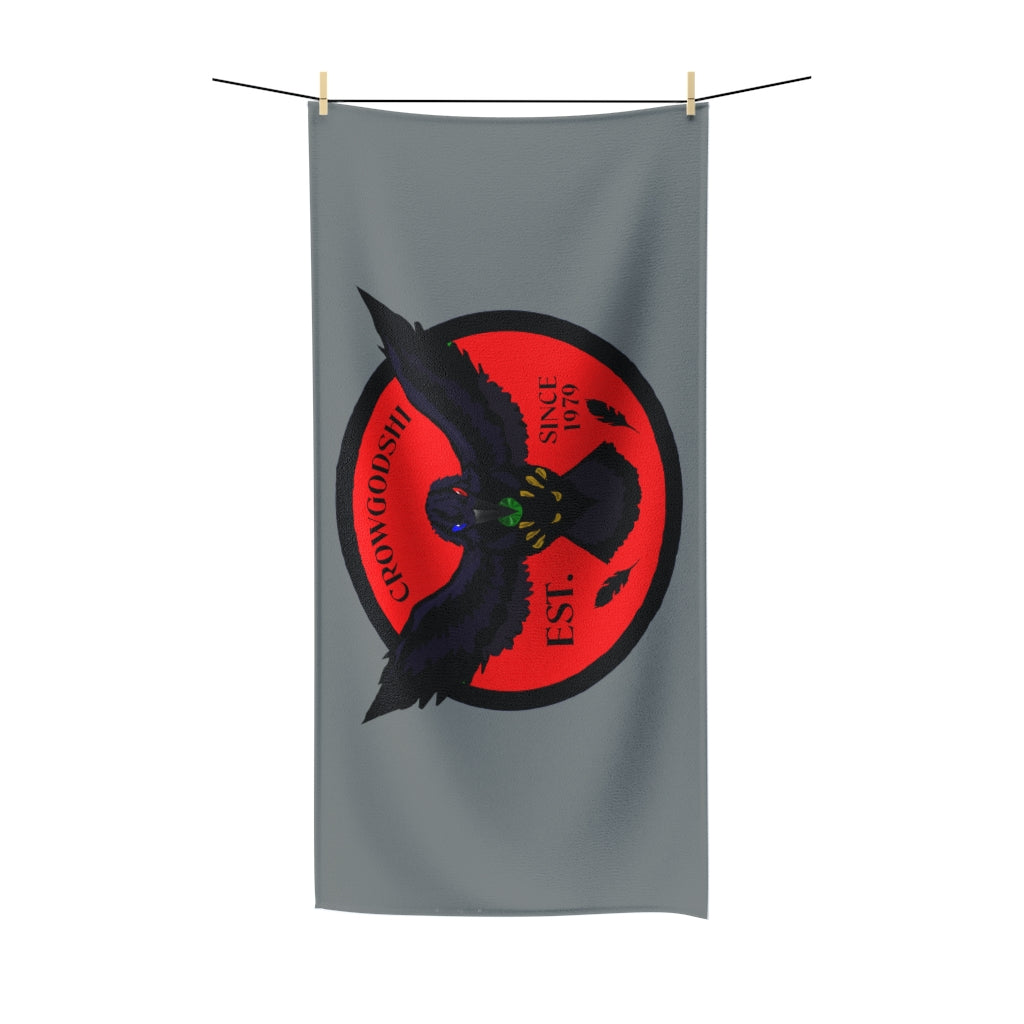 Crowgodshi First Generation Bathroom Towel, RED LOGO