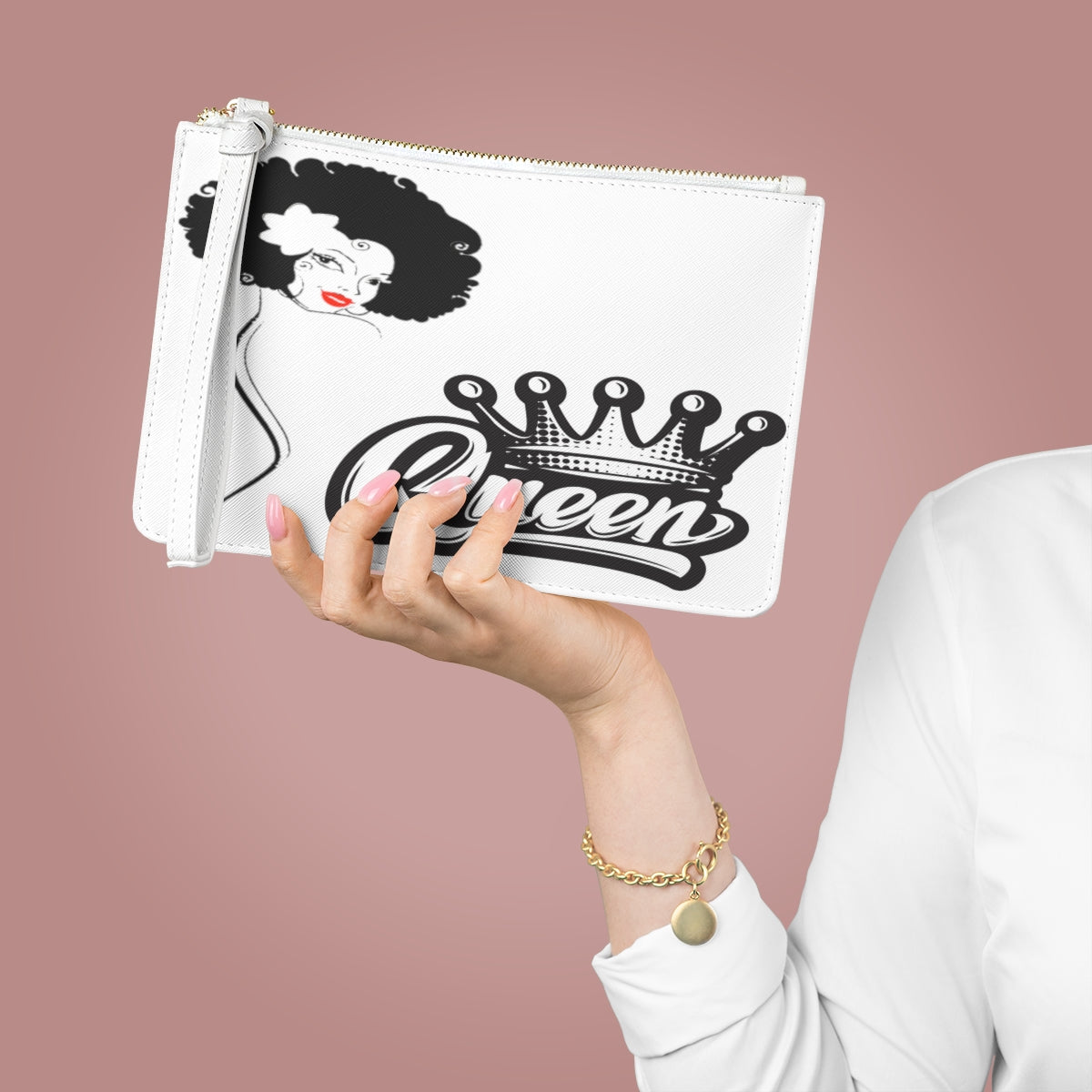 Crowgodshi Designer QUEEN Clutch Bag