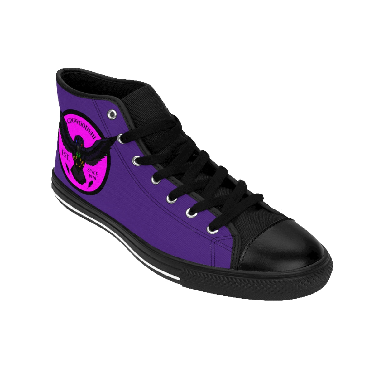 Crowgodshi 2nd Gen. High-Tops, PINK LOGO