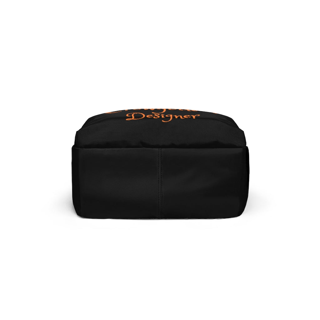 Crowgodshi Designer-X Backpack, ORANGE LOGO