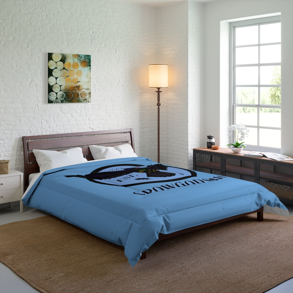 Crowgodshi First Generation Comforter, CAROLINA BLUE LOGO