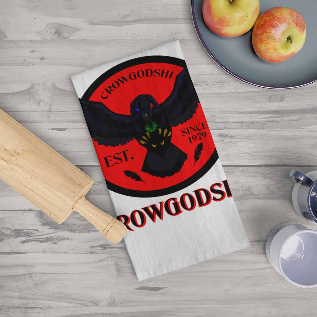 Crowgodshi Kitchen Towel, RED LOGO