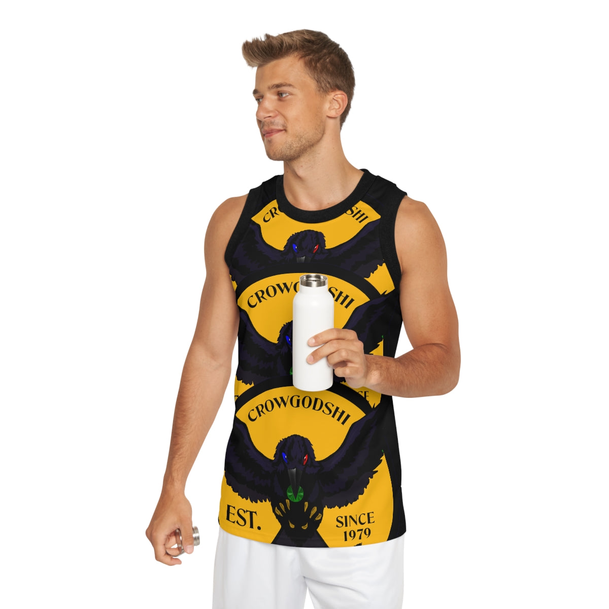 Special Edition Crowgodshi Designer Basketball Jersey, GOLD LOGO