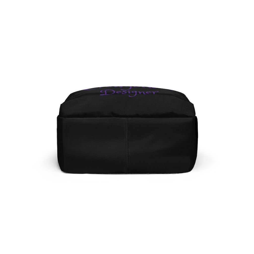 Crowgodshi Designer-X Backpack, PURPLE LOGO