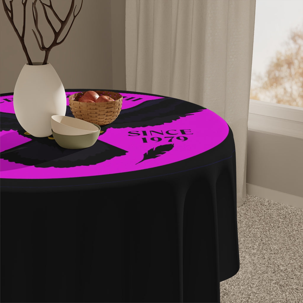 Crowgodshi Table Cloth, PINK LOGO