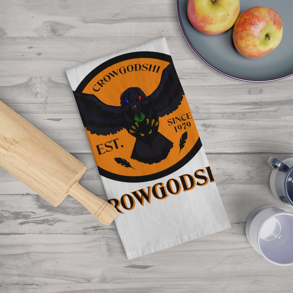 Crowgodshi Kitchen Towel, ORANGE LOGO