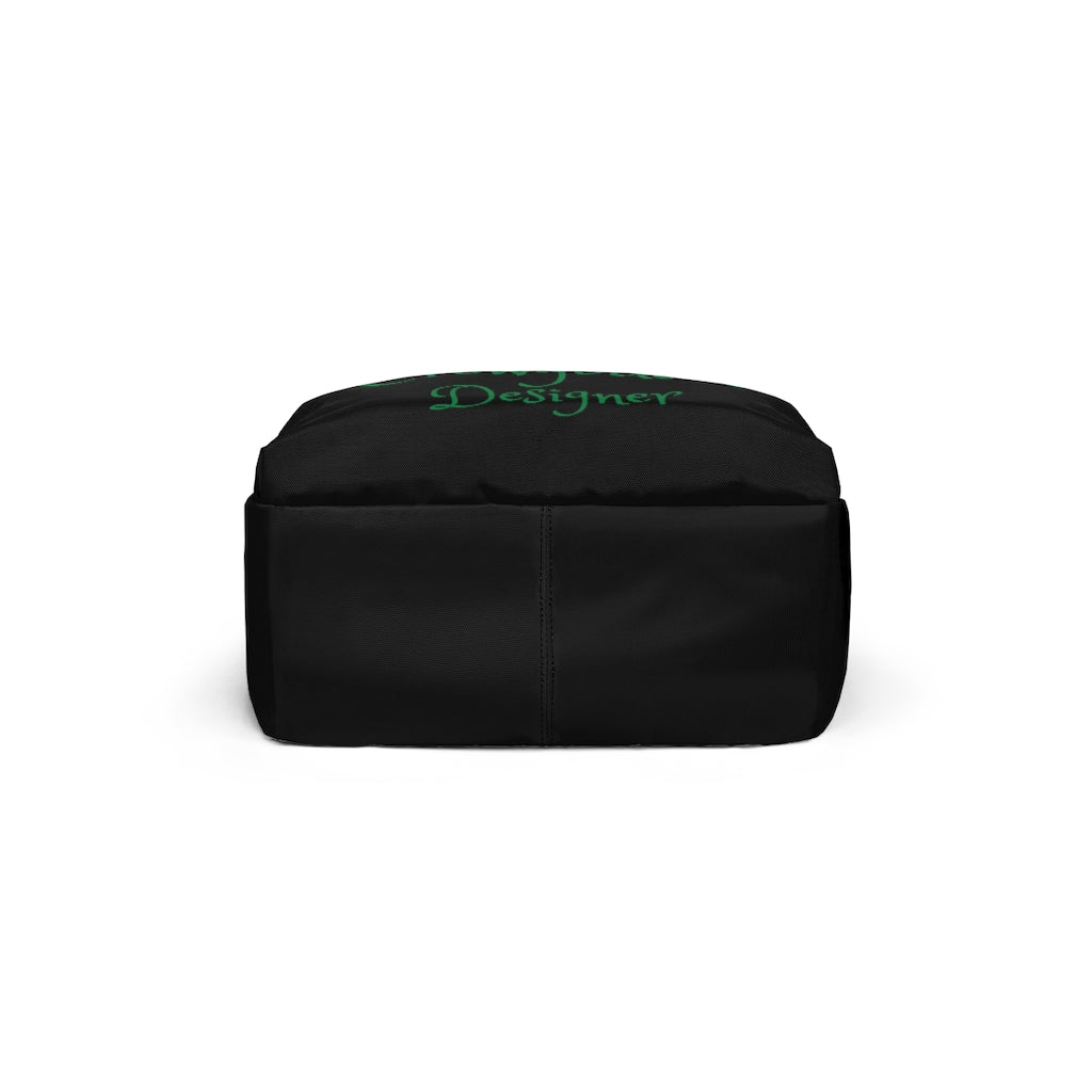 Crowgodshi Designer-X Backpack, GREEN LOGO
