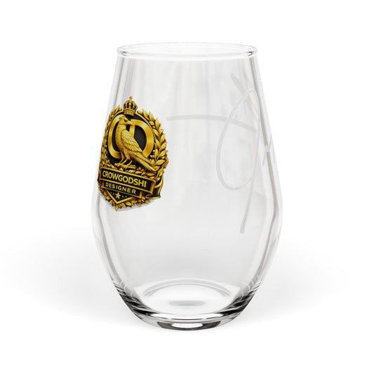 Crowgodshi Designer Signature Wine Glass