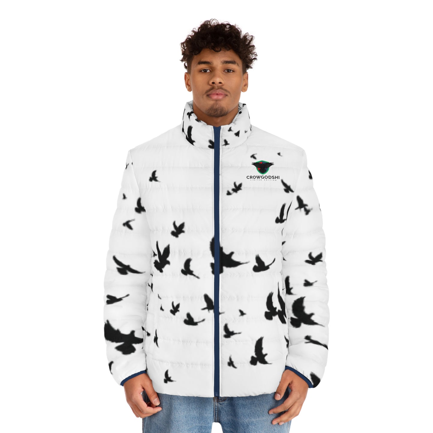 Crowgodshi Limited Edition Men's Puffer Jacket (WHITE)