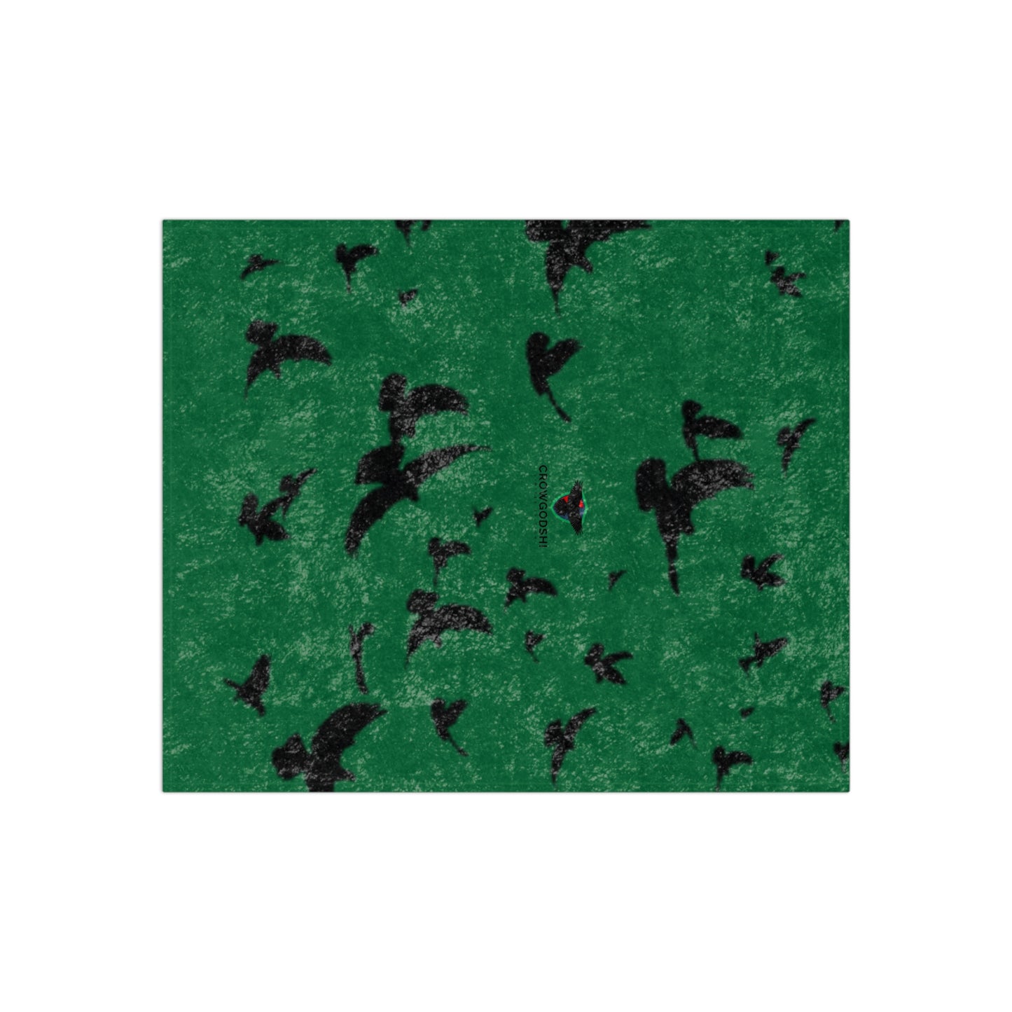 Cozy Crushed Velvet Blanket with Bird Design - Perfect for Home Decor & Gifting