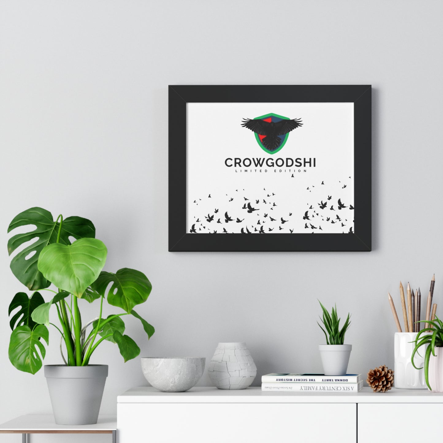 Limited Edition Crowgodshi Framed Horizontal Poster