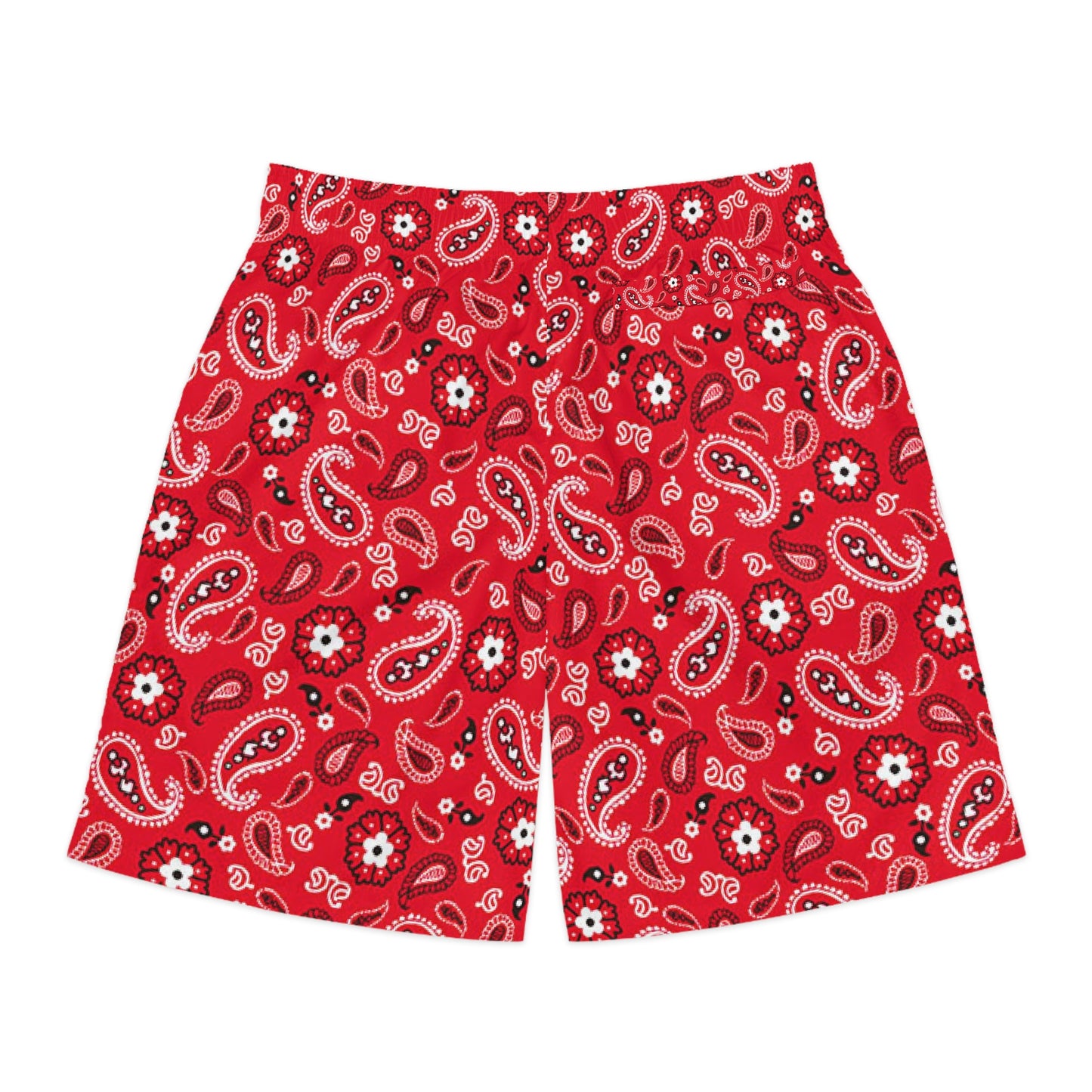 Crowgodshi Men's Red Colors Hawaiian Shorts