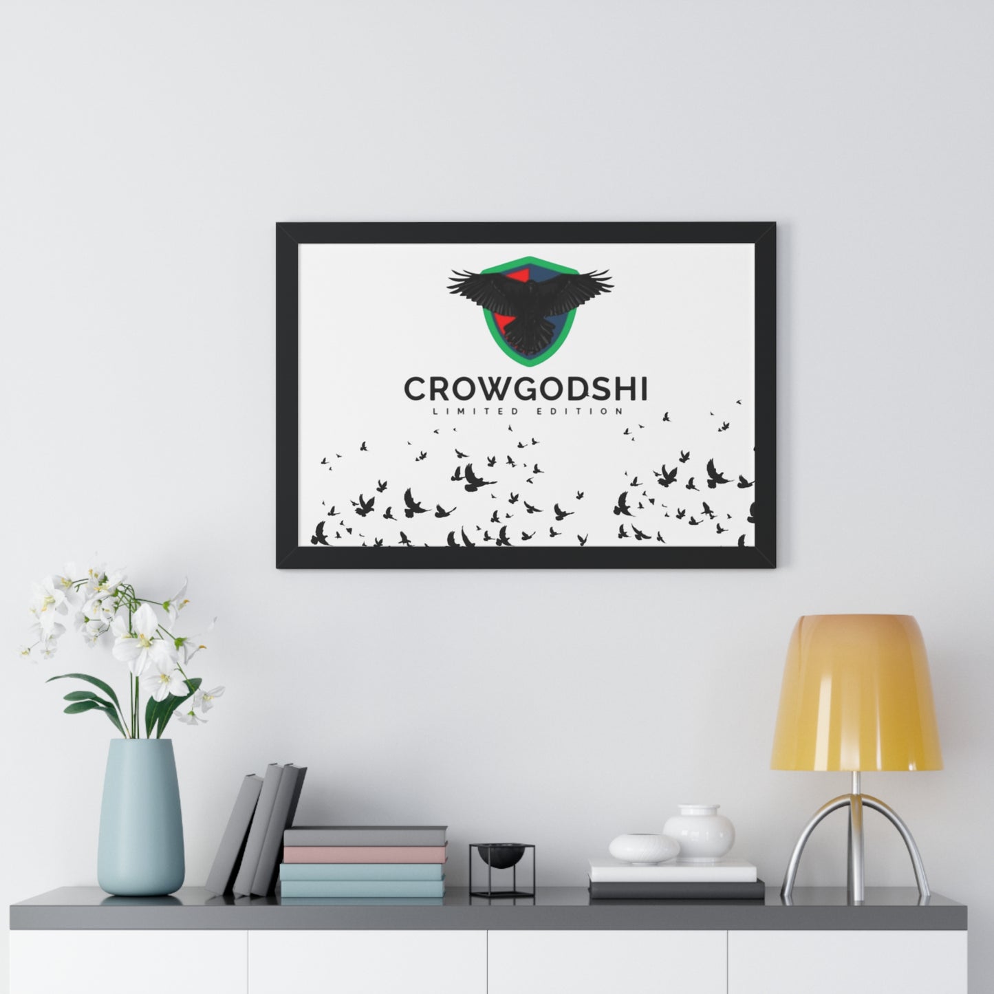 Limited Edition Crowgodshi Framed Horizontal Poster
