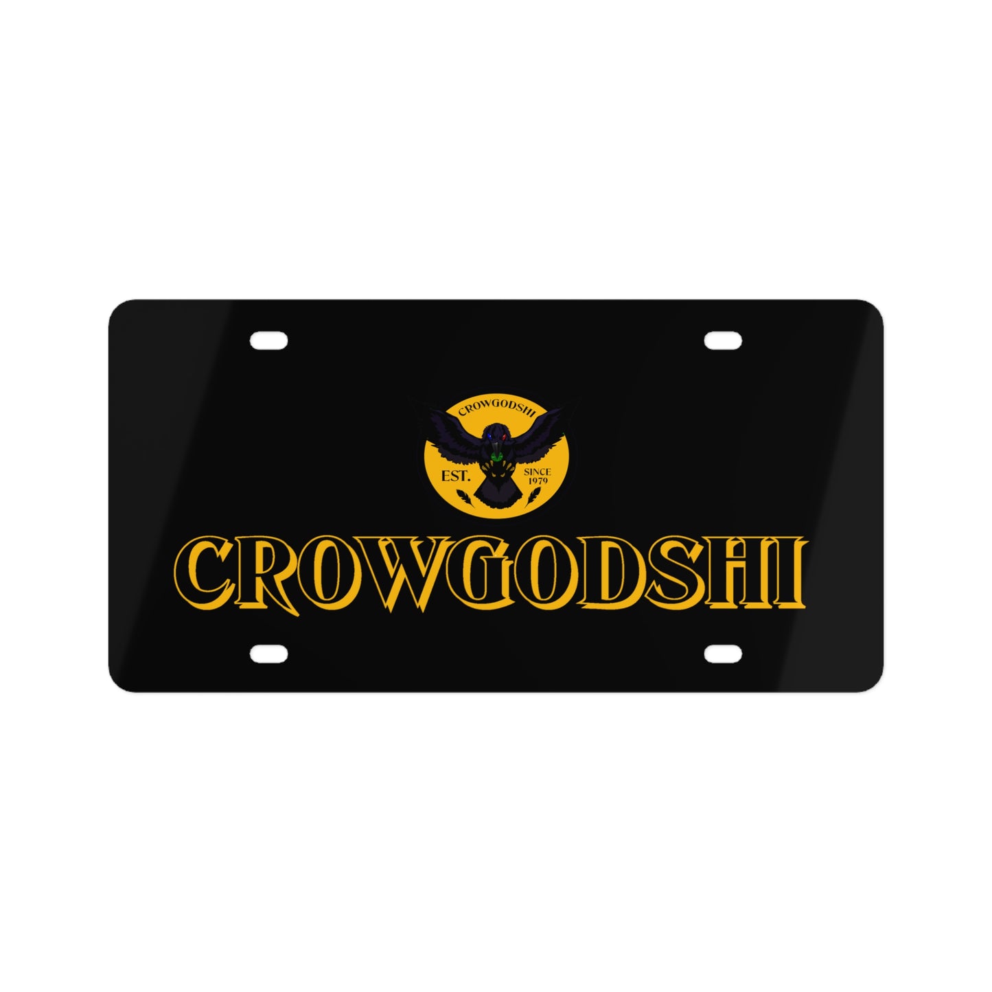 Crowgodshi License Plate, GOLD