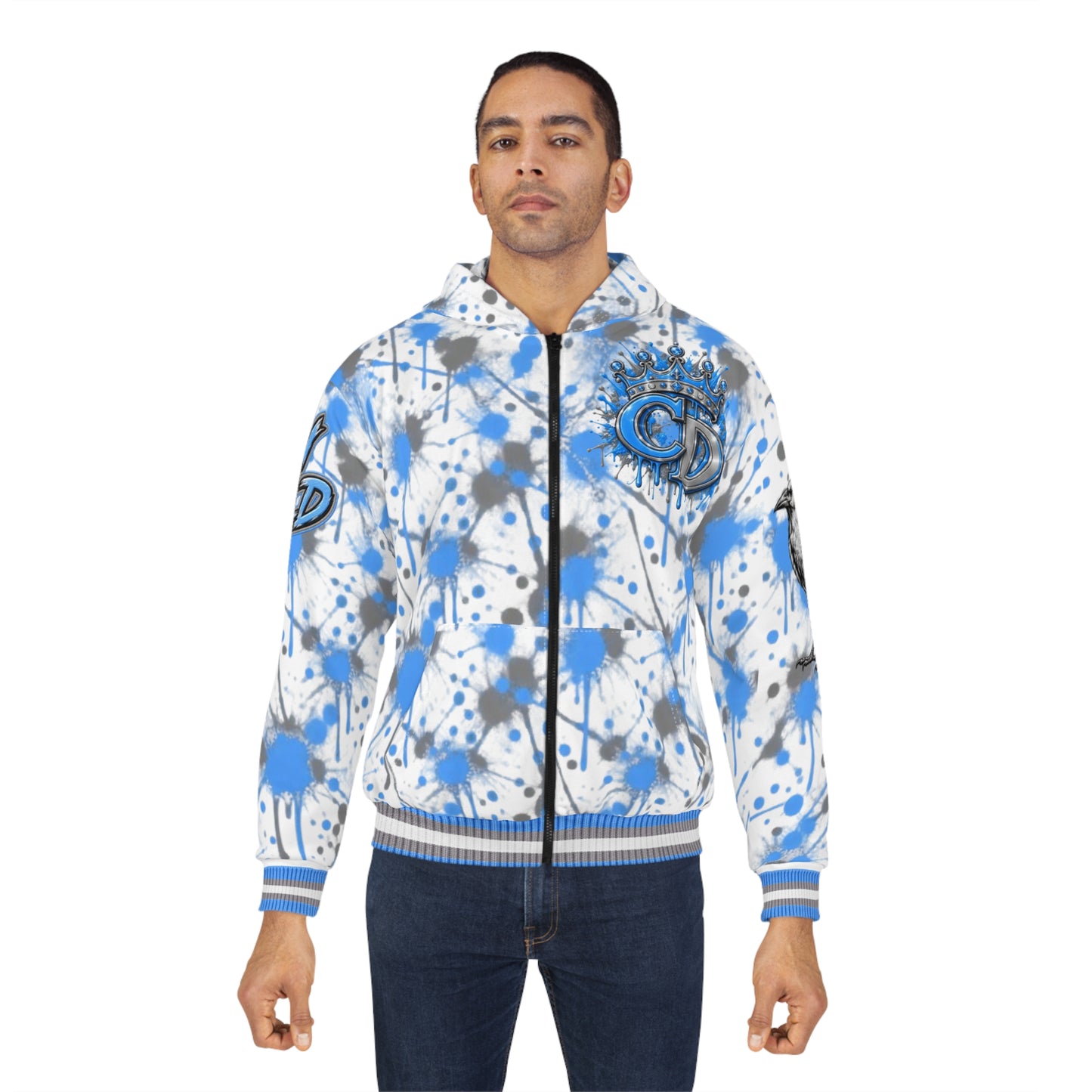 Crowgodshi Designer Zip Hoodie