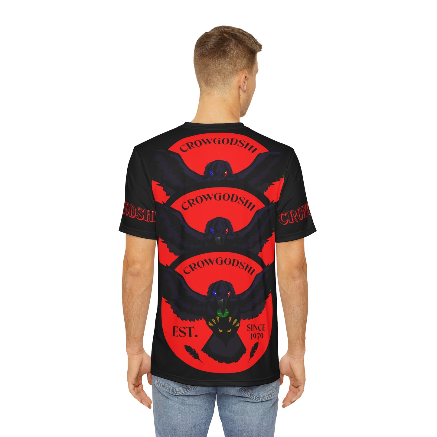 Special Edition Crowgodshi Designer T-shirt, RED LOGO