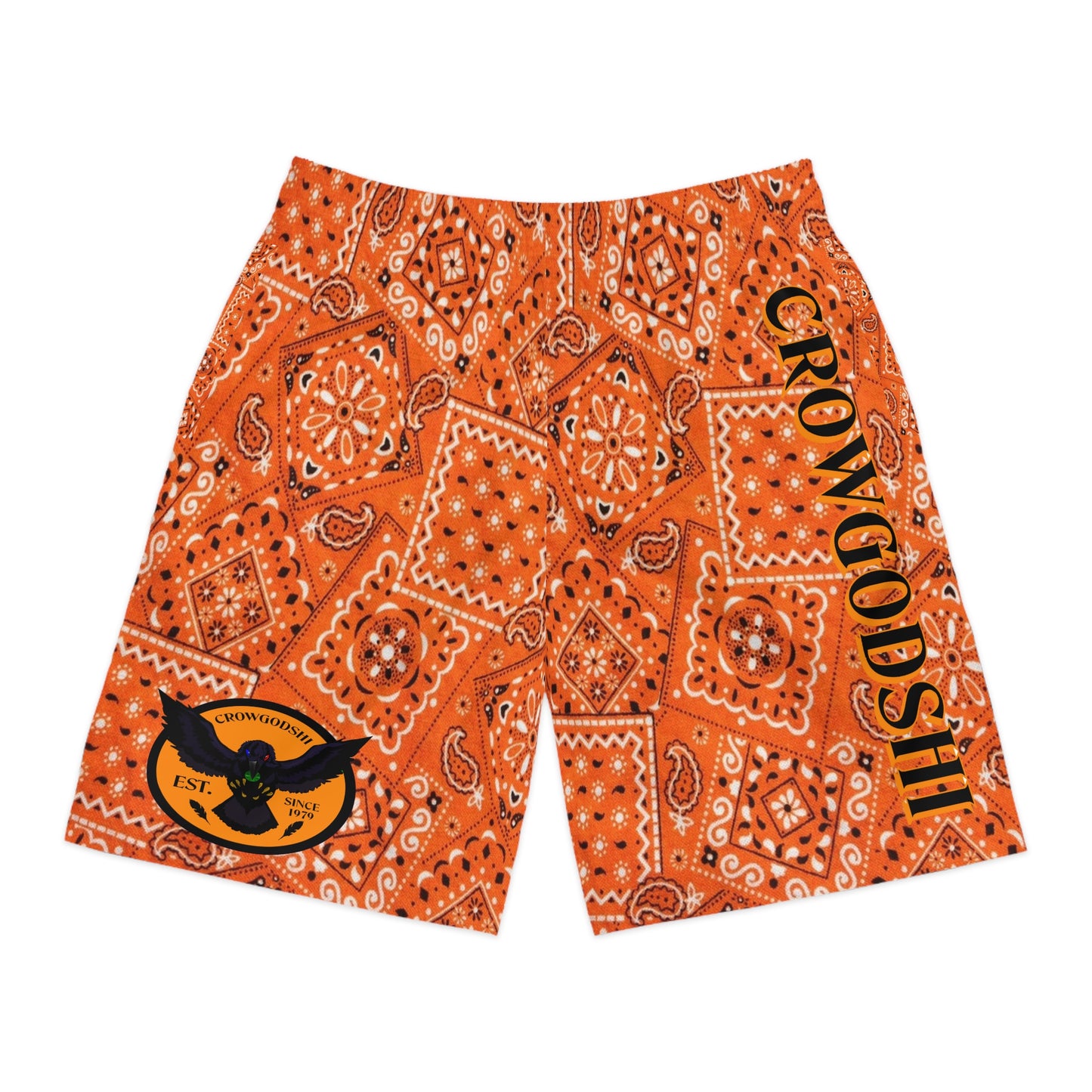 Crowgodshi Men's White Colors Hawaiian Shorts