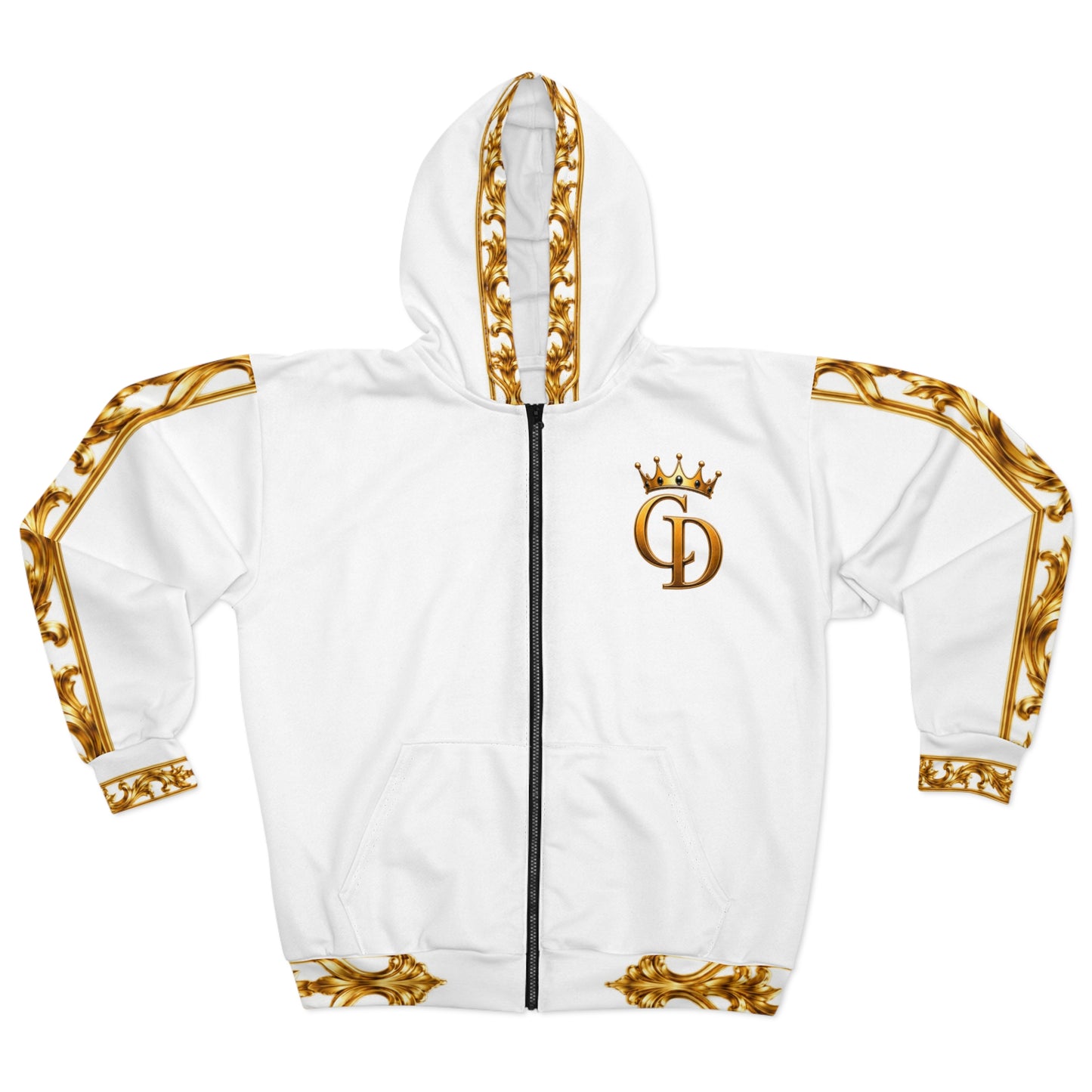 Crowgodshi Designer Zip Hoodie