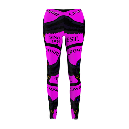Women's Crowgodshi First Generation #2 Limited Edition Leggings, PINK LOGO