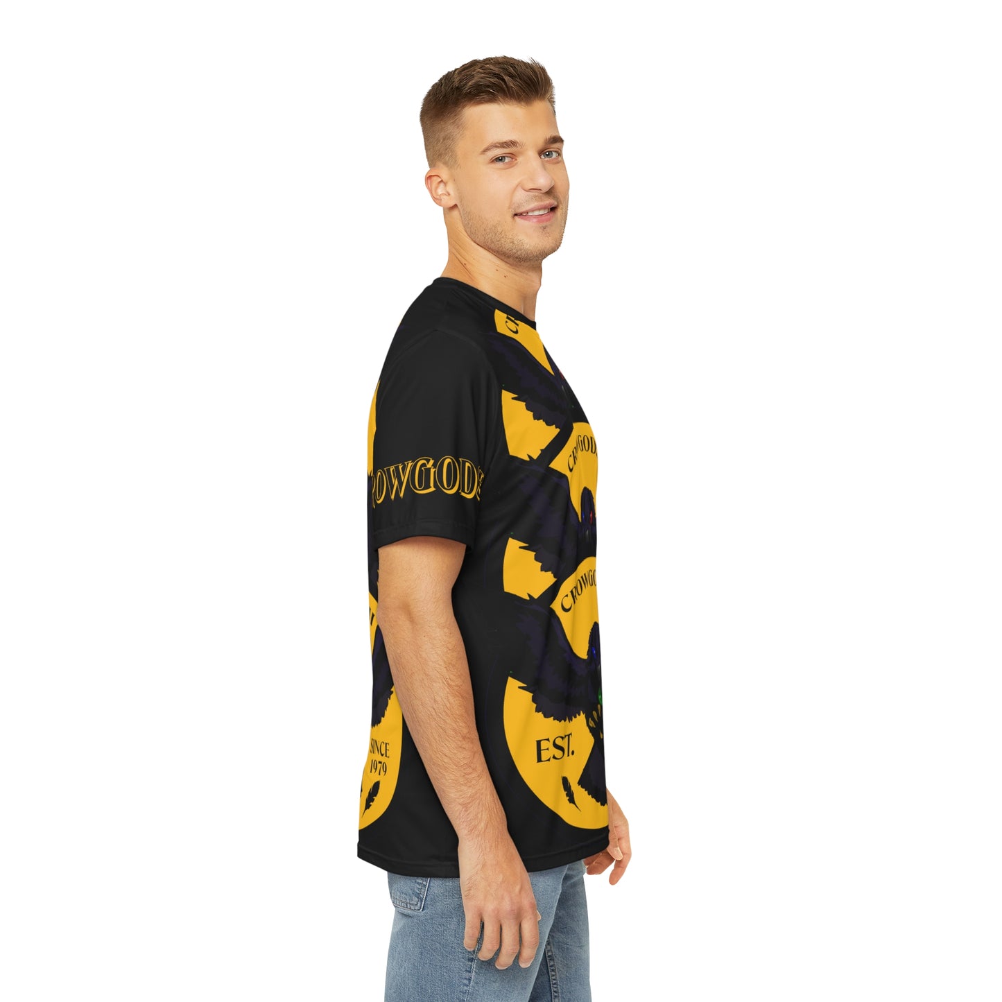 Special Edition Crowgodshi Designer T-shirt, GOLD LOGO