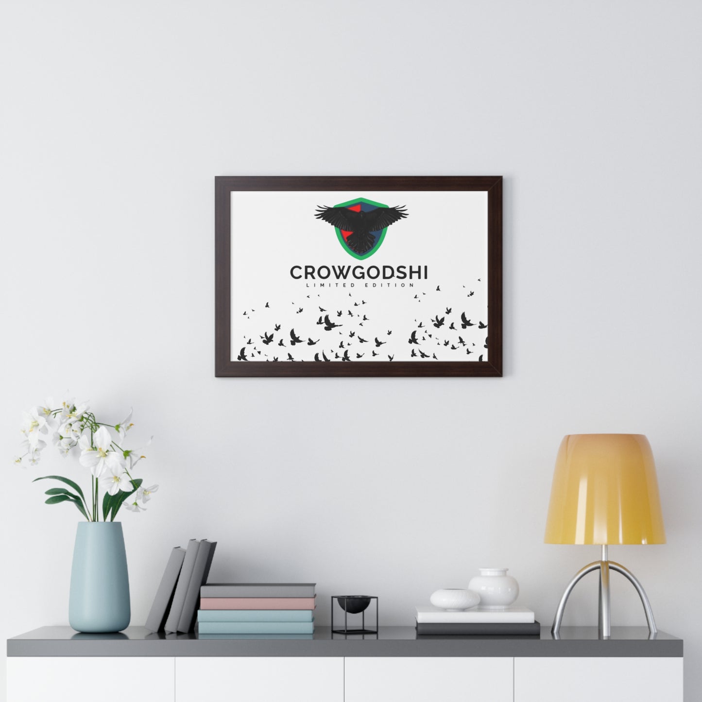 Limited Edition Crowgodshi Framed Horizontal Poster