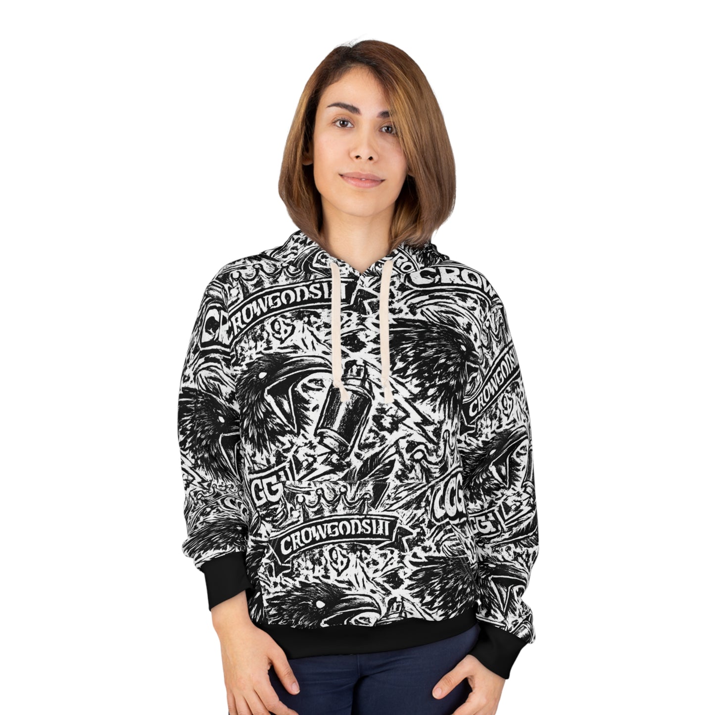 Crowgodshi Urban Crow Pullover Hoodie