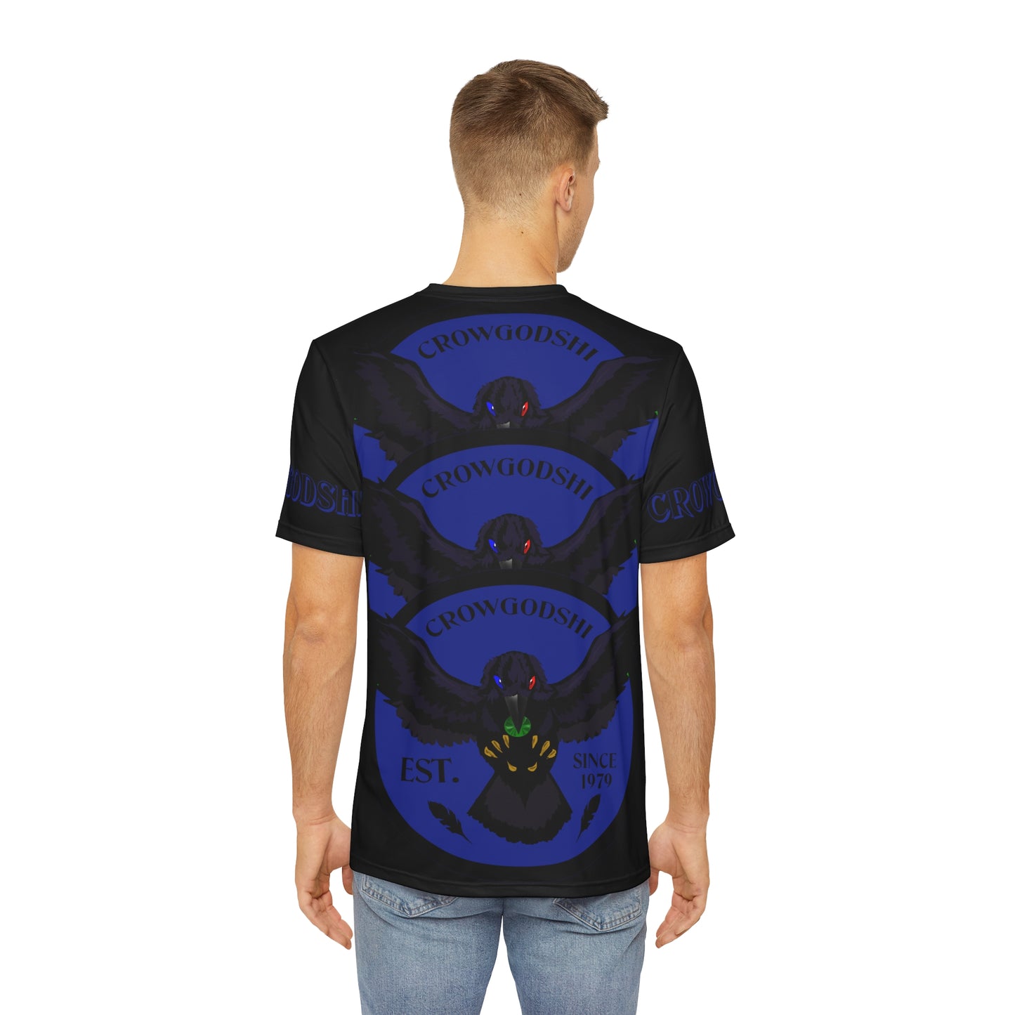 Special Edition Crowgodshi Designer T-shirt, DUKE BLUE LOGO