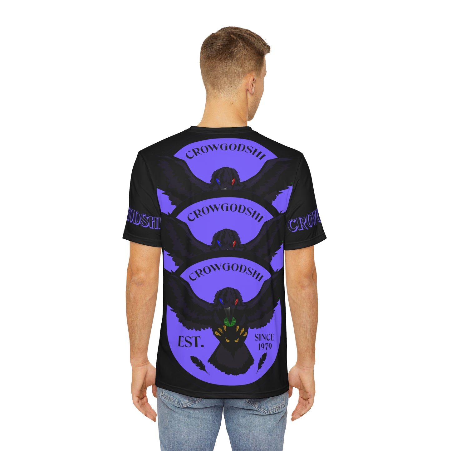 Special Edition Crowgodshi Designer T-shirt, PURPLE LOGO