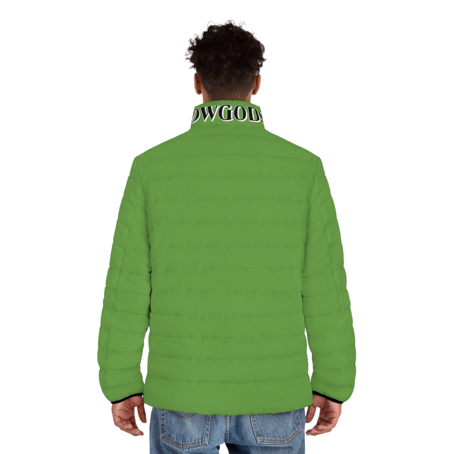 Men's CROWGODSHI Puffer Jacket, LIGHT GREEN