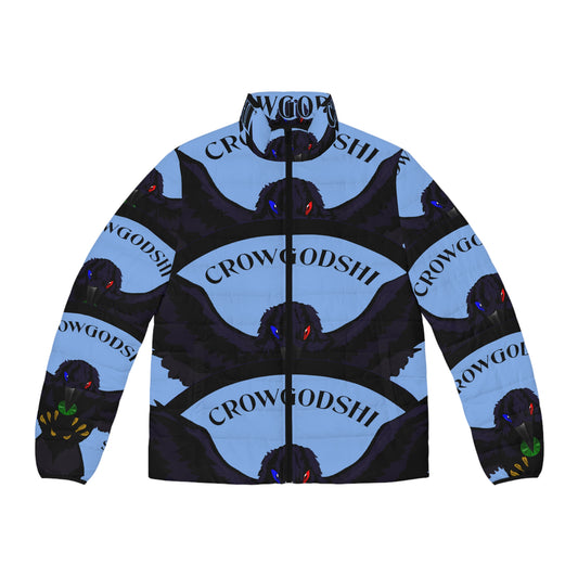 Men's Special Edition Crowgodshi Puffer Jacket, CAROLINA BLUE LOGO