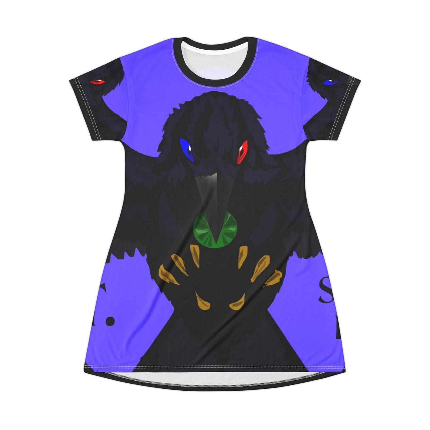 Crowgodshi First Generation T-Shirt Dress, PURPLE LOGO